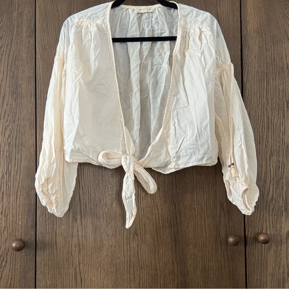 Spell tie top in ivory